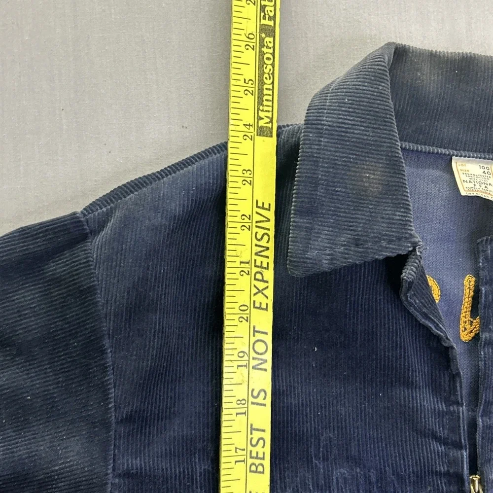 True VTG 60s 70s FFA Jacket Mens M (40) Kansas Powhattan Corduroy Talon Zip USA